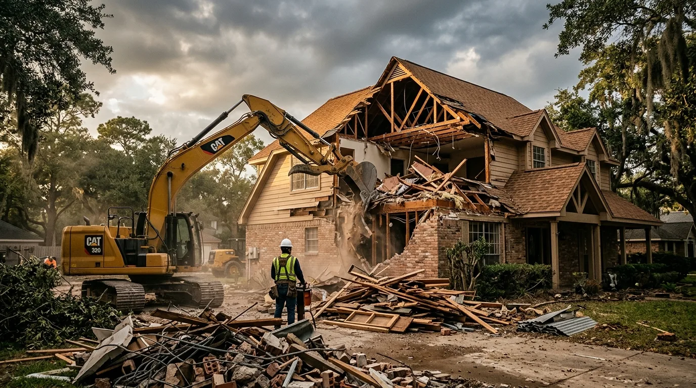 Apex Demolition roofing services